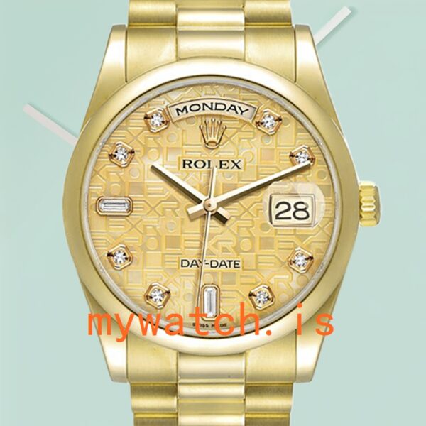 Rolex Day-Date 36mm Mens 118208 Automatic: Authentic vs. Replica