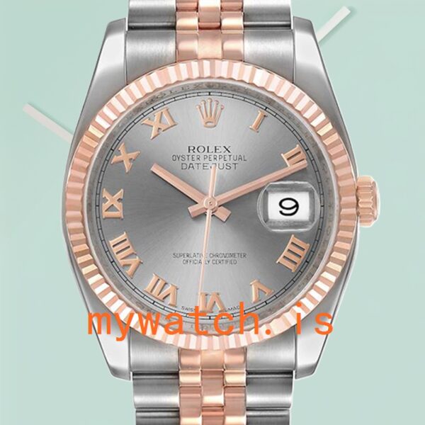 Rolex Datejust 36mm Mens 116231-0087 Silver-tone: Genuine vs. Replica