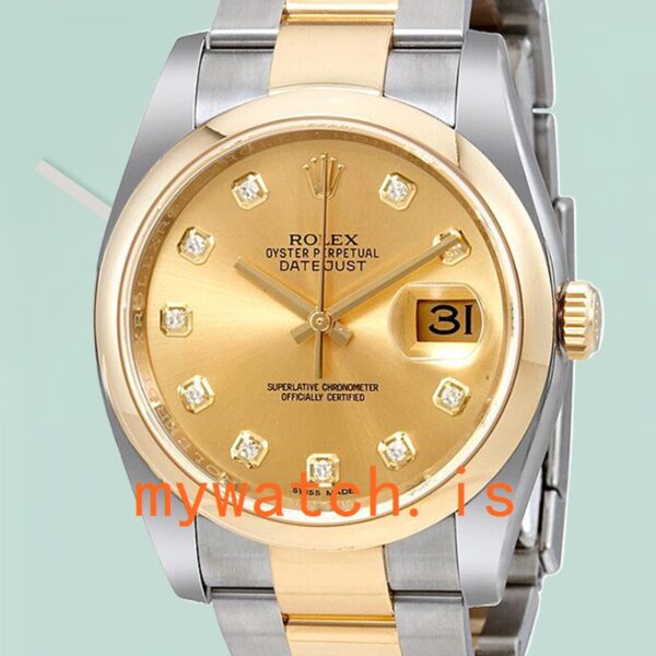 Rolex Datejust Men's 116203CDO 36mm Champagne Dial Stainless Steel: A Timeless Classic