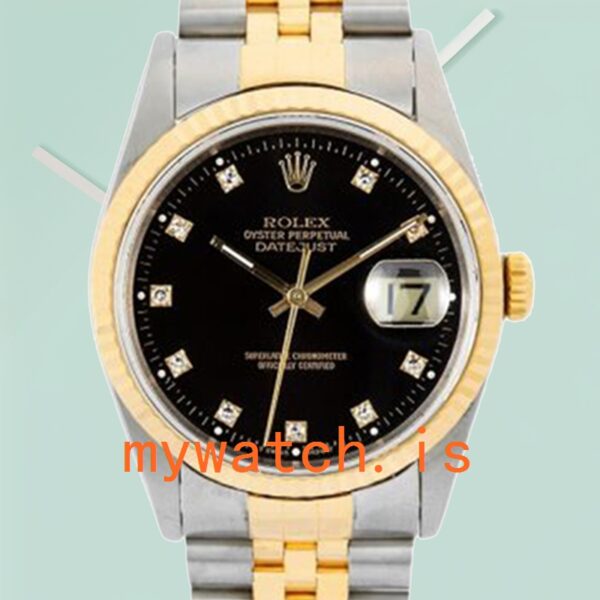 Rolex Datejust 16233BKDJ 36mm Mens Black Dial: Genuine vs. Replica Analysis
