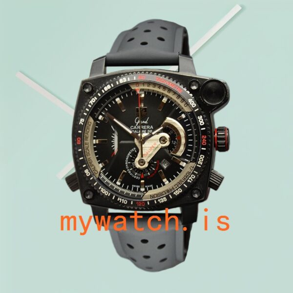 Tag Heuer Grand Carrera GrandCarreraBKSR-003 43mm Men Black-tone: Genuine vs. Replica