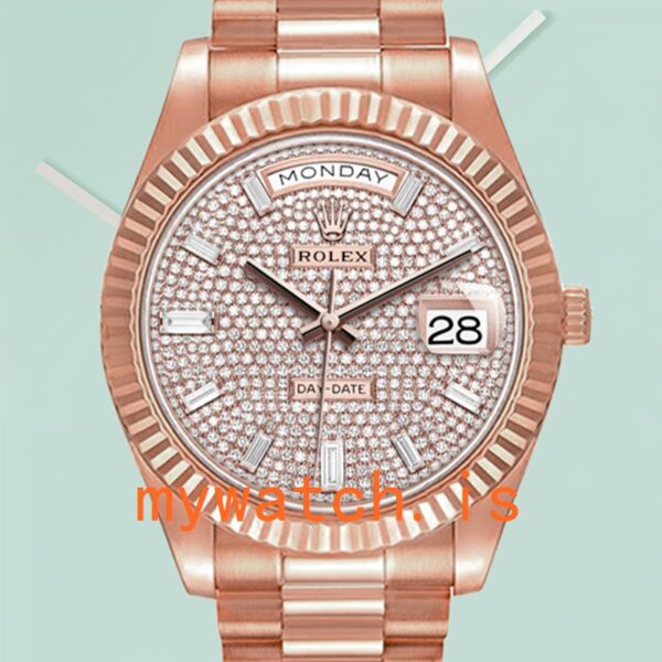 Rolex Day-Date m228235-0036 Mens 40mm Diamond Paved Dial: A Symbol of Luxury and Precision