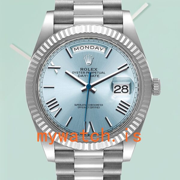 Rolex Day-Date Mens 40mm M228236-0012 President Bracelet Blue Dial: Authentic vs. Replica