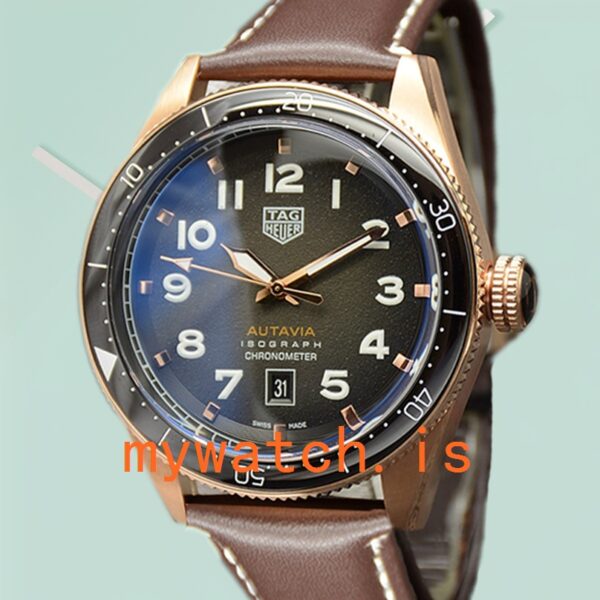 Tag Heuer Autavia Men 43mm WBE5190.FC8268-001 Leather Strap: A Timeless Masterpiece