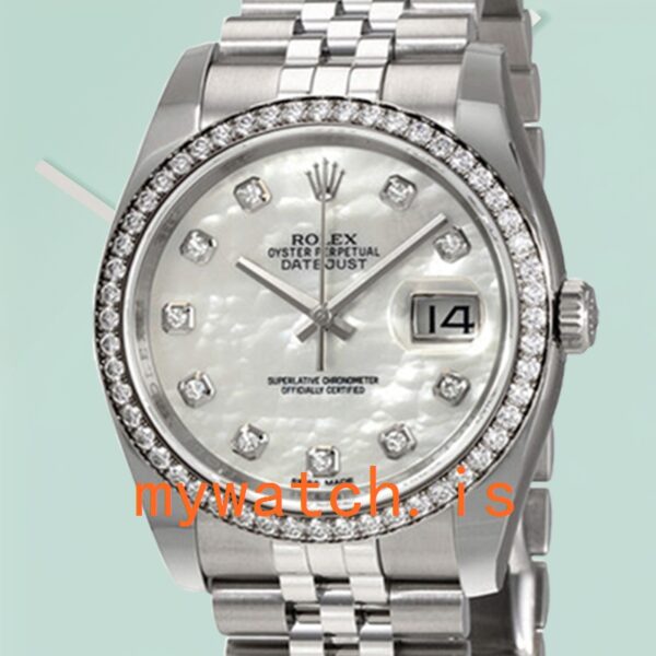 Rolex Datejust Unisex 36mm 116244 Silver-tone Silver Dial: Genuine vs. Replica