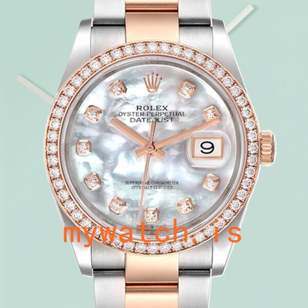 Rolex Datejust m126281rbr-0010 Mens 36mm White Mother of Pearl Dial Oyster Bracelet: Genuine vs. Replica